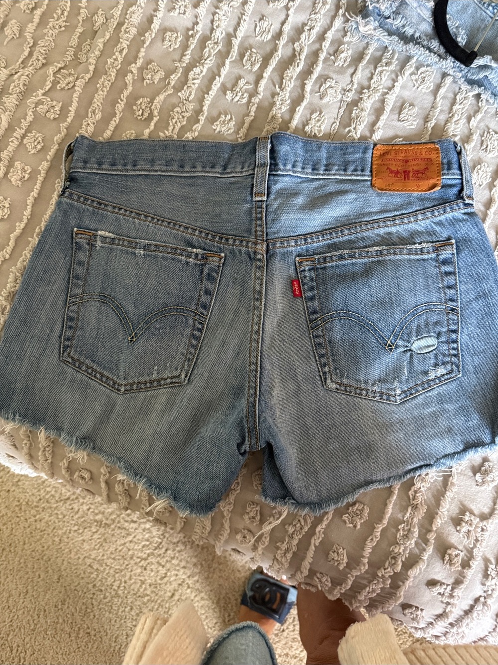 Levi's Light Blue Denim Cutoff Shorts - Women's Size 26
